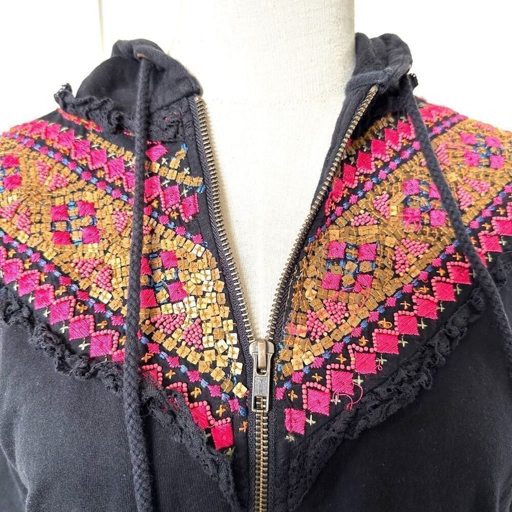 Anthropologie Akemi and Kin Embroidered Black Jacket - Picture 8 of 10